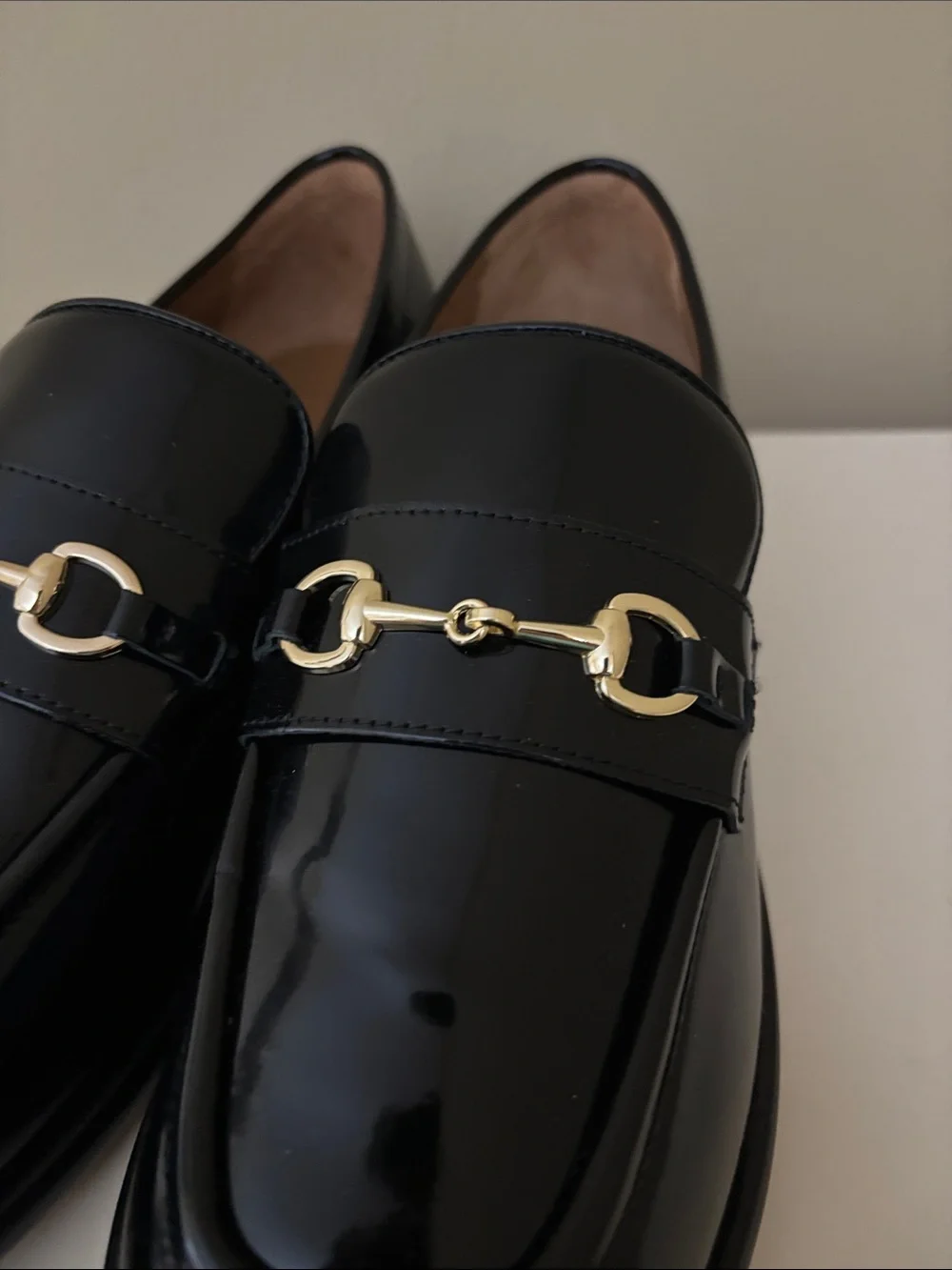 Thursday Boot Co. Dress Penny Black Loafer Gold Bit Detail